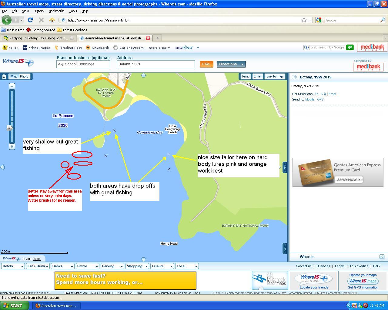 Botany Bay Fishing Spot Suggestions Fishing Reports Fishraider